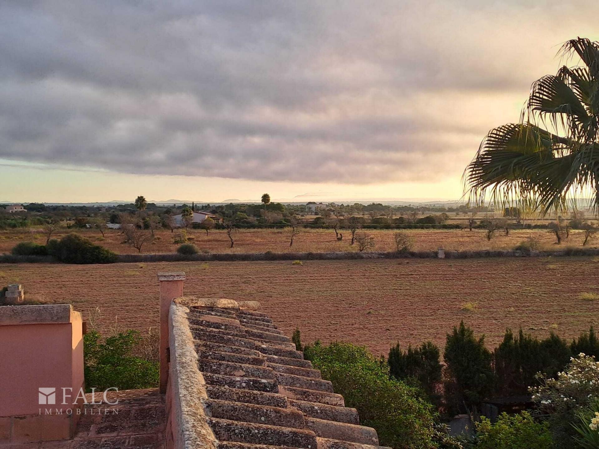 Finca Campos Blick Dachterrasse